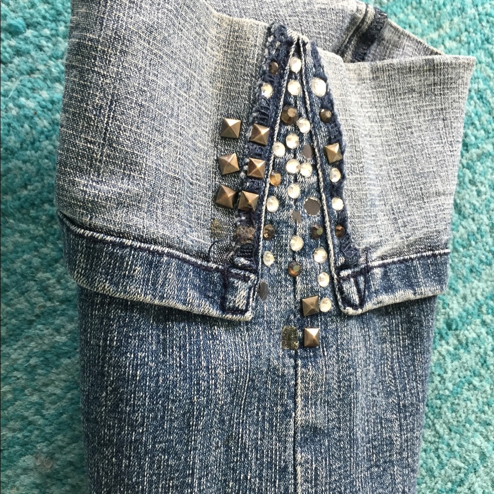 Modern Ankle Jeans for Summer with Studs size 8